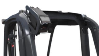 Optische Warnsysteme wie der Linde BlueSpot™ und der TruckSpot bringen mehr Sicherheit Optische Warnsysteme auf der Fahrerkabine